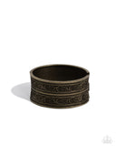 Eclectic European - Brass Bracelet - Paparazzi Accessories Bracelet Bedazzle Me Pretty Mobile Fashion Boutique