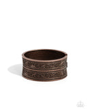 Eclectic European - Copper Bracelet - Paparazzi Accessories Bracelet Bedazzle Me Pretty Mobile Fashion Boutique