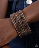 Eclectic European - Copper Bracelet - Paparazzi Accessories Bracelet Bedazzle Me Pretty Mobile Fashion Boutique