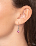 Ecliptic Elegance - Pink Necklace - Paparazzi Accessories Necklace Bedazzle Me Pretty Mobile Fashion Boutique