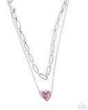 Electric Energy - Pink Necklace - Paparazzi Accessories Necklace Bedazzle Me Pretty Mobile Fashion Boutique