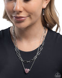 Electric Energy - Pink Necklace - Paparazzi Accessories Necklace Bedazzle Me Pretty Mobile Fashion Boutique