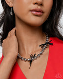 Elegant Event - Black Necklace - Paparazzi Accessories Necklace Bedazzle Me Pretty Mobile Fashion Boutique