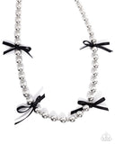Elegant Event - Black Necklace - Paparazzi Accessories Necklace Bedazzle Me Pretty Mobile Fashion Boutique