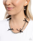 Elegant Event - Black Necklace - Paparazzi Accessories Necklace Bedazzle Me Pretty Mobile Fashion Boutique
