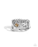 Elegantly Engaged - Brown Ring - Paparazzi Accessories Ring Bedazzle Me Pretty Mobile Fashion Boutique