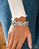 Elemental Example - Blue Bracelet - Paparazzi Accessories Bracelet Bedazzle Me Pretty Mobile Fashion Boutique