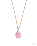 Elevated Easter - Gold Necklace - Paparazzi Accessories Necklace Bedazzle Me Pretty Mobile Fashion Boutique