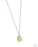 Elevated Easter - Yellow Necklace - Paparazzi Accessories Necklace Bedazzle Me Pretty Mobile Fashion Boutique