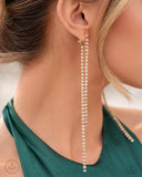 Elevated Elegance - Gold Post Earrings - Paparazzi Accessories Post Earrings Bedazzle Me Pretty Mobile Fashion Boutique