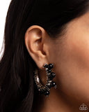 Elite Expense - Black Earrings - Paparazzi Accessories Earrings Bedazzle Me Pretty Mobile Fashion Boutique
