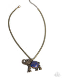 Empathetic Elephant - Purple Necklace - Paparazzi Accessories Necklace Bedazzle Me Pretty Mobile Fashion Boutique