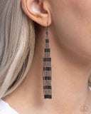 Empire State Etiquette - Black Earrings - Paparazzi Accessories Earrings Bedazzle Me Pretty Mobile Fashion Boutique