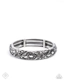 Enchanting Entrant - Silver Bracelet - Paparazzi Accessories Bracelet Bedazzle Me Pretty Mobile Fashion Boutique