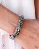 Enchanting Entrant - Silver Bracelet - Paparazzi Accessories Bracelet Bedazzle Me Pretty Mobile Fashion Boutique