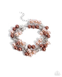 Endless Loop - Brown Bracelet - Paparazzi Accessories Bracelet Bedazzle Me Pretty Mobile Fashion Boutique