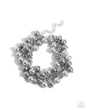 Endless Loop - Silver Bracelet - Paparazzi Accessories Bracelet Bedazzle Me Pretty Mobile Fashion Boutique