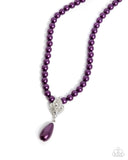 Eternal Elegance - Purple Necklace - Paparazzi Accessories Necklace Bedazzle Me Pretty Mobile Fashion Boutique