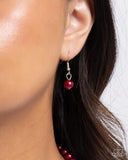Eternal Elegance - Red Necklace - Paparazzi Accessories Necklace Bedazzle Me Pretty Mobile Fashion Boutique