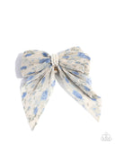 Everlasting Elegance - Blue Hair Clip - Paparazzi Accessories Hair Clip Bedazzle Me Pretty Mobile Fashion Boutique