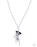 Excessive Effulgence - Black Lanyard - Paparazzi Accessories Lanyard Bedazzle Me Pretty Mobile Fashion Boutique