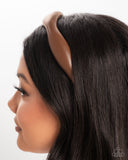 Exciting Eloquence - Brown Headband - Paparazzi Accessories Bedazzle Me Pretty Mobile Fashion Boutique
