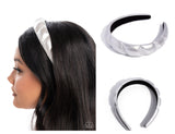 Exclusive Era - Silver Headband - Paparazzi Accessories Bedazzle Me Pretty Mobile Fashion Boutique