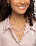 Executive Embellishment - Gold Necklace - Paparazzi Accessories Necklace Bedazzle Me Pretty Mobile Fashion Boutique