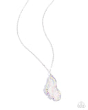 Experimental Echo - Silver Necklace - Paparazzi Accessories Necklace Bedazzle Me Pretty Mobile Fashion Boutique