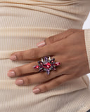 Explosive Element - Pink Ring - Paparazzi Accessories Ring Bedazzle Me Pretty Mobile Fashion Boutique