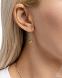Explosive Exhibit - Yellow Necklace - Paparazzi Accessories Necklace Bedazzle Me Pretty Mobile Fashion Boutique