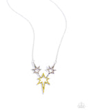 Explosive Exhibit - Yellow Necklace - Paparazzi Accessories Necklace Bedazzle Me Pretty Mobile Fashion Boutique