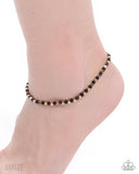 Exquisitely Eclectic - Gold Anklet - Paparazzi Accessories Anklet Bedazzle Me Pretty Mobile Fashion Boutique