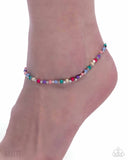 Exquisitely Eclectic - Multi Anklet - Paparazzi Accessories Anklet Bedazzle Me Pretty Mobile Fashion Boutique