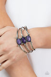 Extra Earthy - Purple Bracelet - Paparazzi Accessories Bracelet Bedazzle Me Pretty Mobile Fashion Boutique