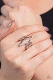 Extra Electrifying - Silver Ring - Paparazzi Accessories Ring Bedazzle Me Pretty Mobile Fashion Boutique