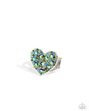 Extra Embellishment - Green Ring - Paparazzi Accessories Ring Bedazzle Me Pretty Mobile Fashion Boutique