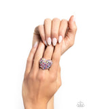 Extra Embellishment - Purple Ring - Paparazzi Accessories Ring Bedazzle Me Pretty Mobile Fashion Boutique