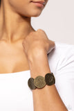 Extra Etched - Brass Bracelet - Paparazzi Accessories Bracelet Bedazzle Me Pretty Mobile Fashion Boutique