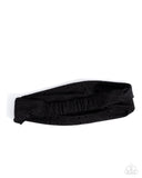 Eyelet Elegance - Black Headband - Paparazzi Accessories Bedazzle Me Pretty Mobile Fashion Boutique