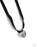 Fabricated Finesse - Black Necklace - Paparazzi Accessories Necklace Bedazzle Me Pretty Mobile Fashion Boutique