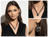 Fabricated Finesse - Brown Complete Look  - Paparazzi Accessories Bedazzle Me Pretty Mobile Fashion Boutique