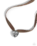 Fabricated Finesse - Brown Complete Look  - Paparazzi Accessories Bedazzle Me Pretty Mobile Fashion Boutique