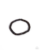 Faceted Finale - Black Mens Bracelet - Paparazzi Accessories Mens Bracelet Bedazzle Me Pretty Mobile Fashion Boutique