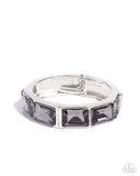 Faceted Freestyle - Silver Bracelet - Paparazzi Accessories Bracelet Bedazzle Me Pretty Mobile Fashion Boutique