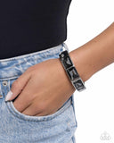 Faceted Freestyle - Silver Bracelet - Paparazzi Accessories Bracelet Bedazzle Me Pretty Mobile Fashion Boutique
