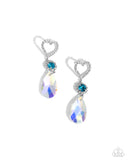 Faceted Frenzy - Blue Post Earrings - Paparazzi Accessories Post Earrings Bedazzle Me Pretty Mobile Fashion Boutique