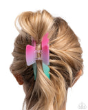 Faded Fantasy - Multi Hair Clip - Paparazzi Accessories Hair Clip Bedazzle Me Pretty Mobile Fashion Boutique