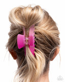 Faded Fantasy - Pink Hair Clip - Paparazzi Accessories Hair Clip Bedazzle Me Pretty Mobile Fashion Boutique