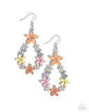 FAIRY Beautiful - Orange Earrings - Paparazzi Accessories Earrings Bedazzle Me Pretty Mobile Fashion Boutique